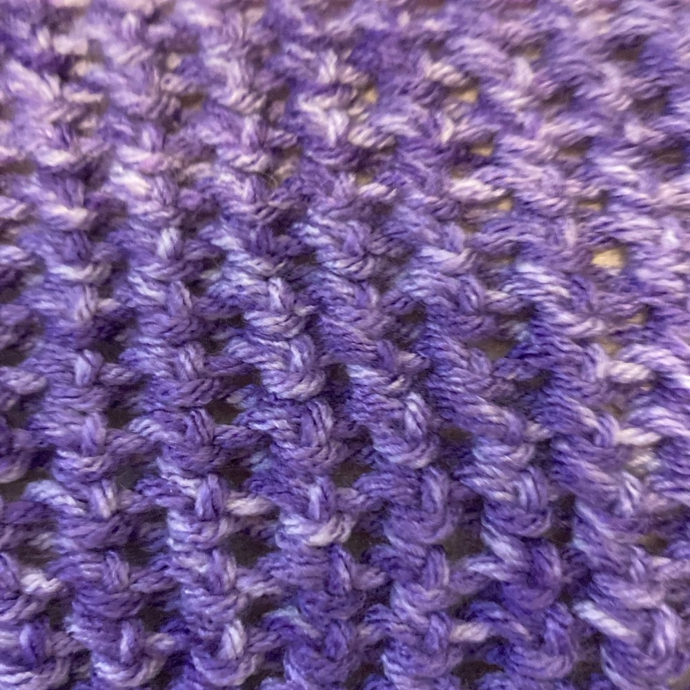Handmade Purple Knit Pouch Makeup Bag - Picture 3 of 4